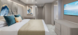 Forward-Facing Suite with Master Bedroom & Large Balcony