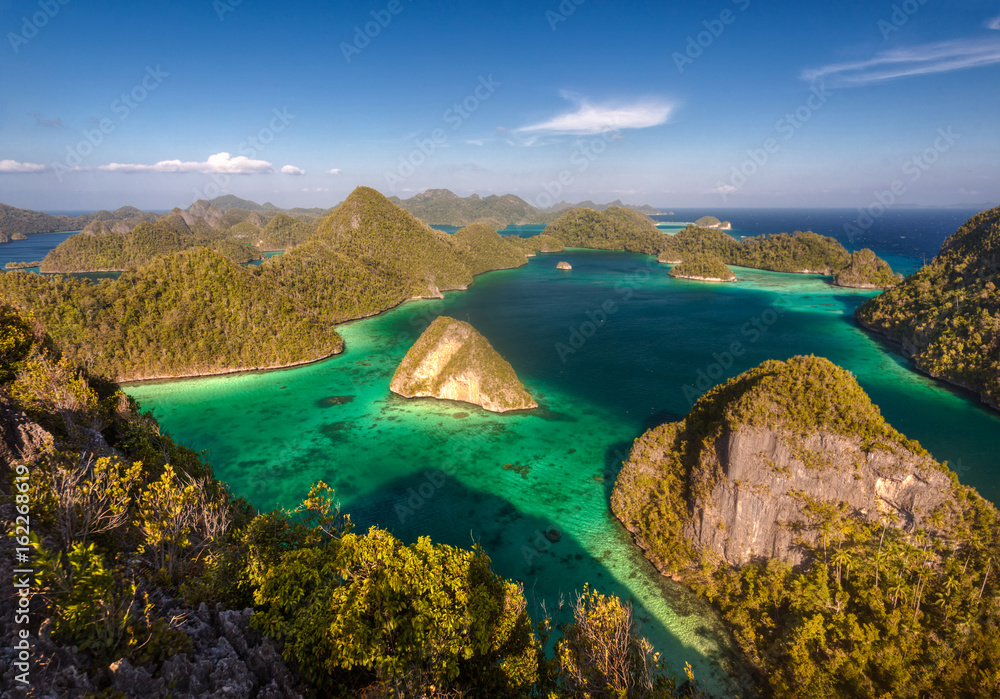 Beautiful archipelago of Raja Ampat ( Four Kings ). Indonesia